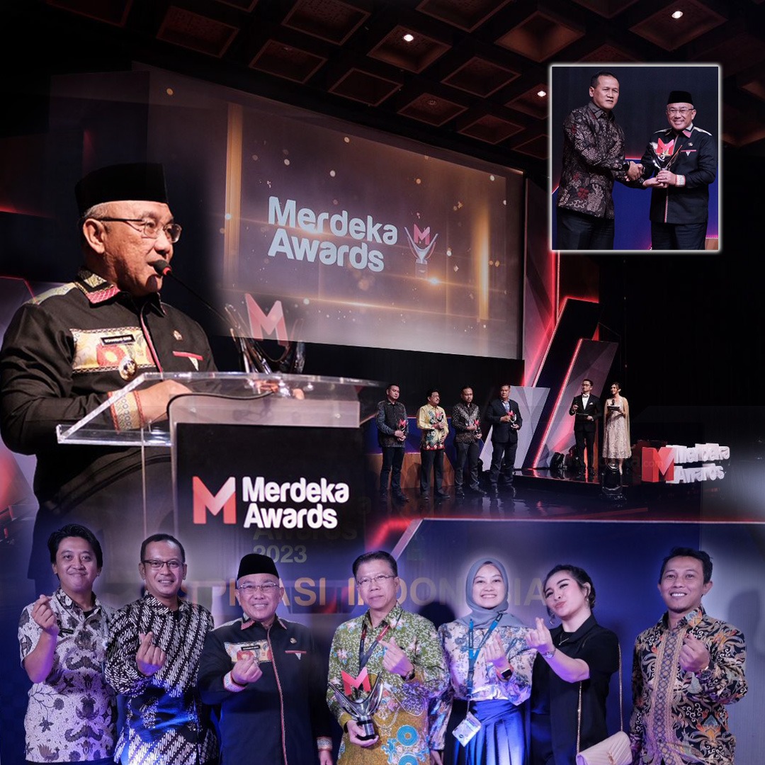 Kadis Kominfo Kota Depok Dampingi Wali Kota Terima Penghargaan Merdeka Awards